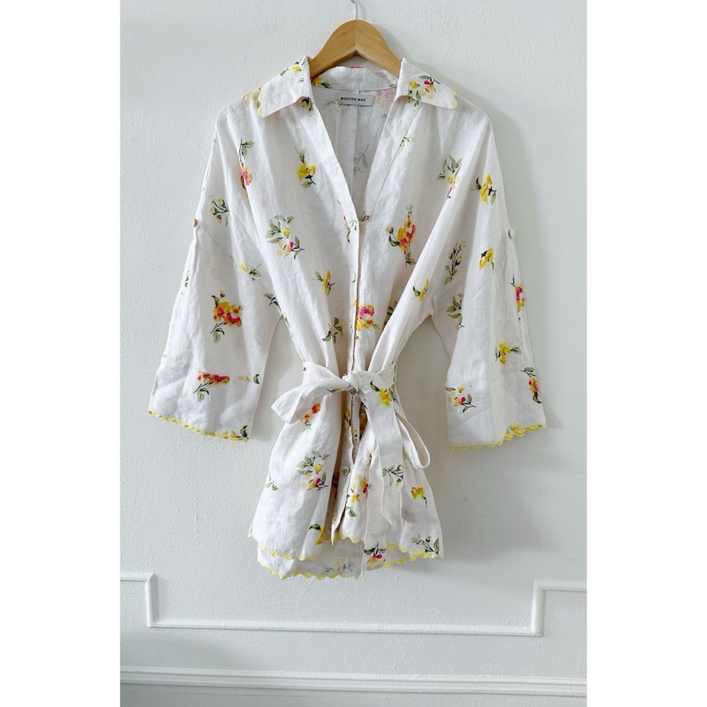 Morton Mac Lora Scalloped Linen Tunic
